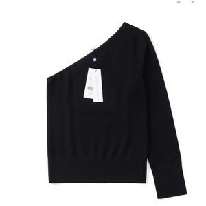 NWT 216 The Cashmere Project Women's Cashmere One Shoulder Sweater M